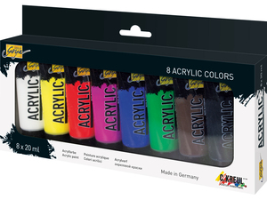 Sada akrylových barev 8x20 ml