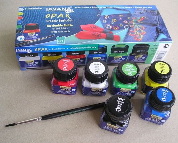  Sada základních barev na tmavý textil 6x 20ml
