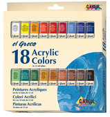el Greco - Sada akrylových barev - 18x 12ml