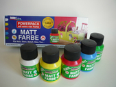 Akrylové barvy matné POWERPACK V PLASTU - 5x 60ml