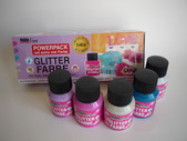 Akrylové barvy gliter POWERPACK V PLASTU - 5x 60ml
